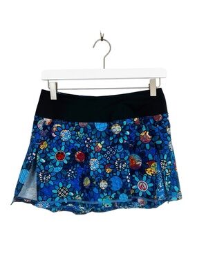 Inknburn Tennis Skort Size 4 Navy Floral Abstract Print